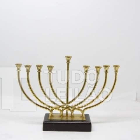 Castiçal Candelabro Importado Em Metal Tamanho,28 X 20cm
