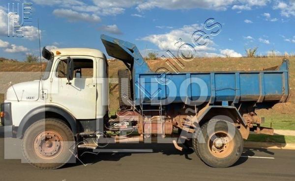 Mercedes Benz Retirado Caçamba L 1313 Freio Misto Dianteiro A Óleo E Traseiro Diesel 1972